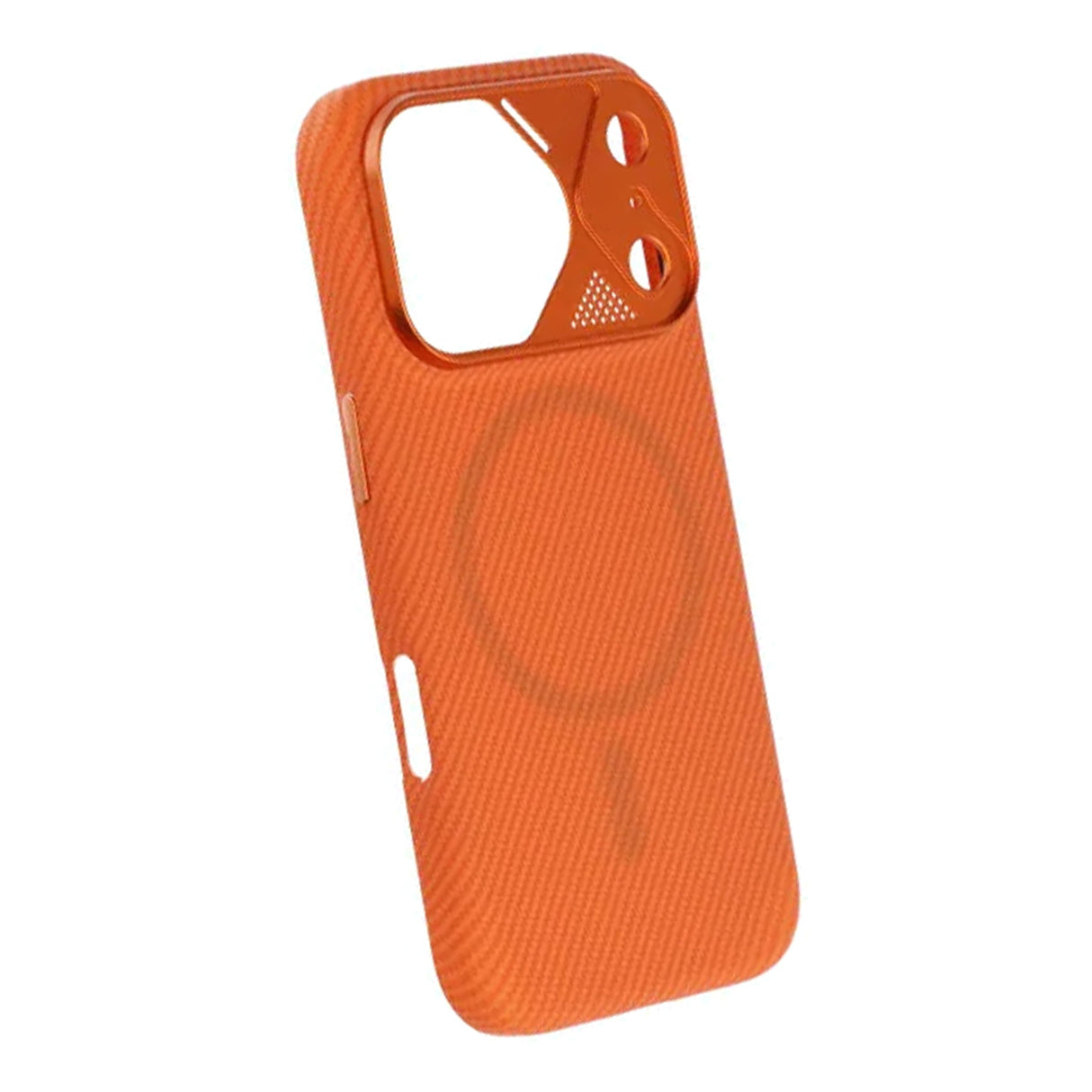 iPhone 17 Pro Deksel med karbonfibermønster MagSafe Oransje