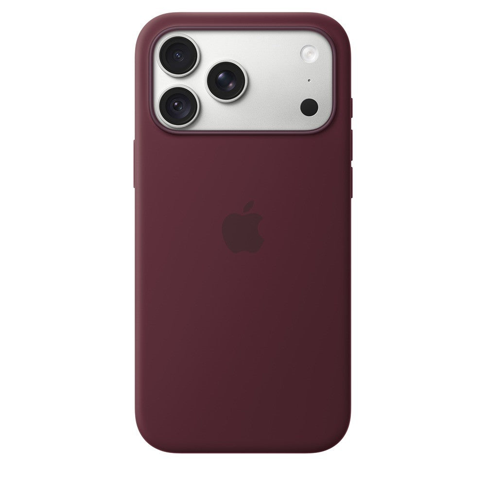 Apple Original iPhone 18 Pro Max Deksel silikonetui MagSafe Burgundy
