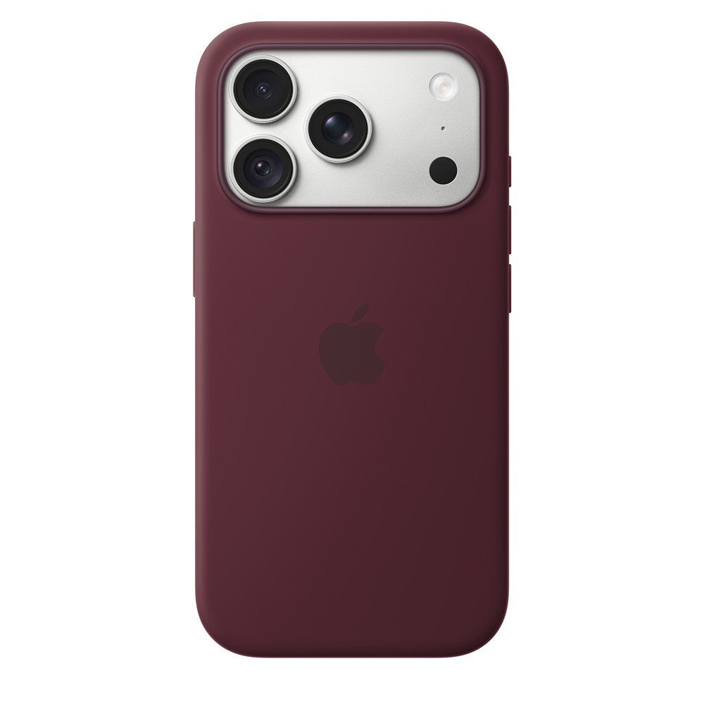 Apple Original iPhone 18 Pro Deksel silikonetui MagSafe Burgundy