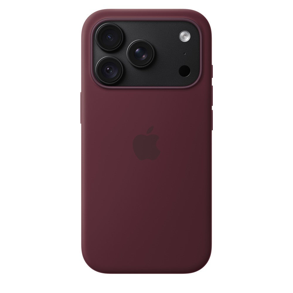 Apple Original iPhone 18 Pro Deksel silikonetui MagSafe Burgundy
