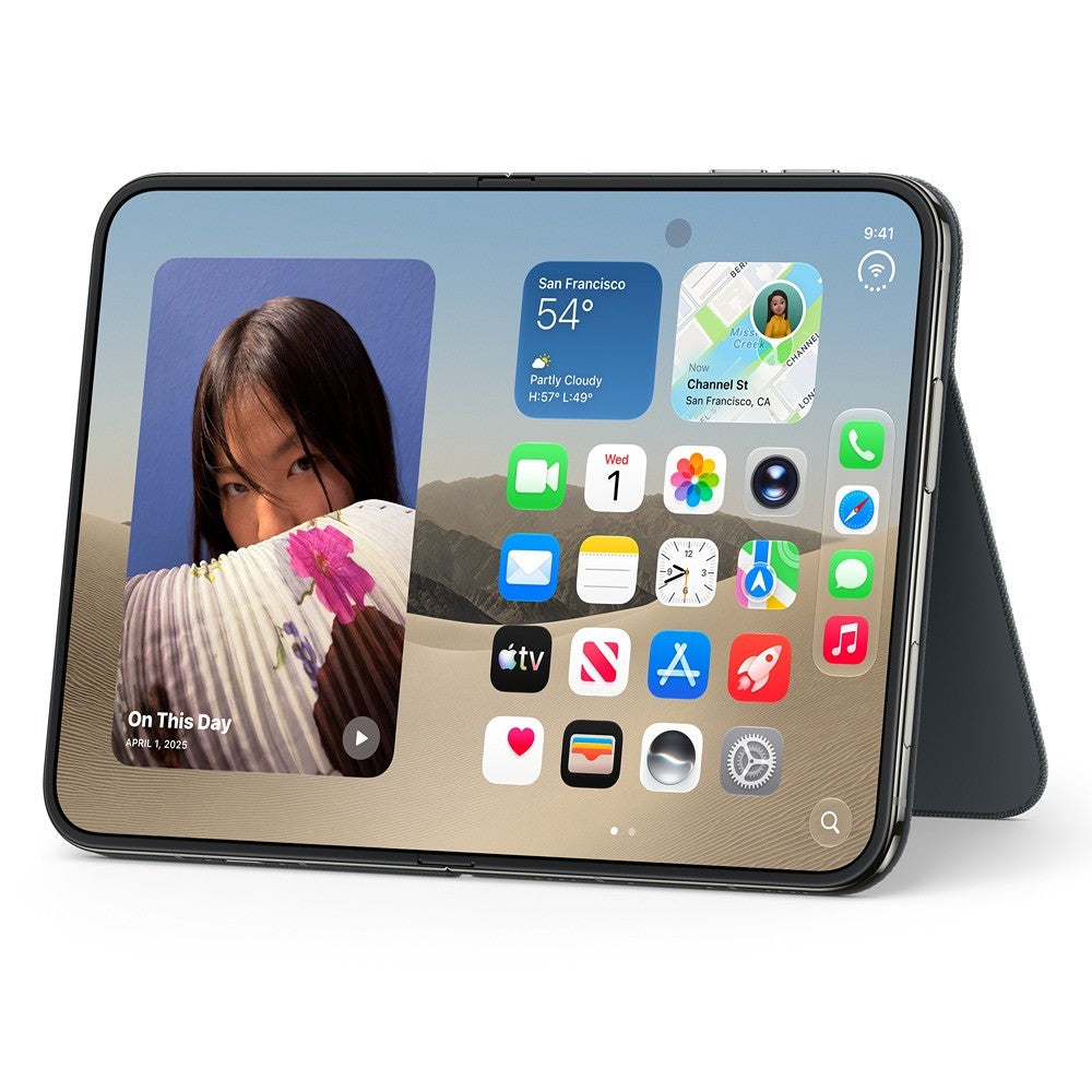 Apple Original iPhone Duo Deksel Folio Kickstand MagSafe Navy Blue