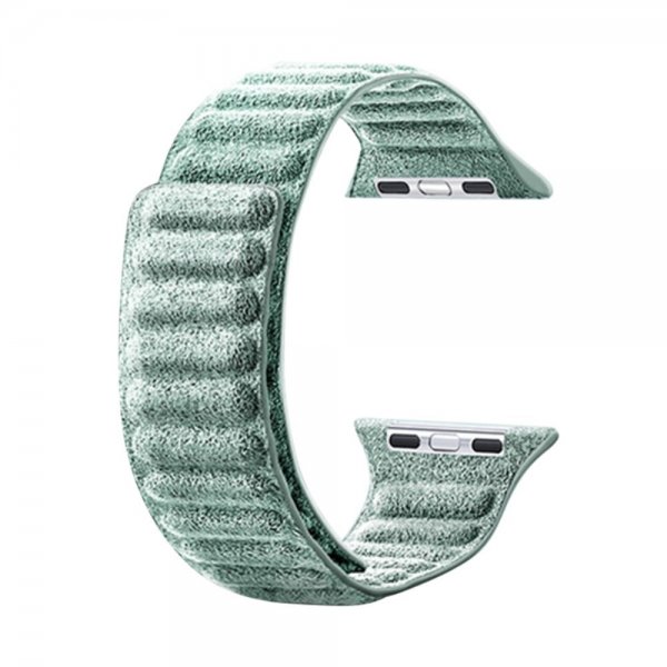 Apple Watch 38/40/41/42mm Armbånd Semsket skinn Grønn