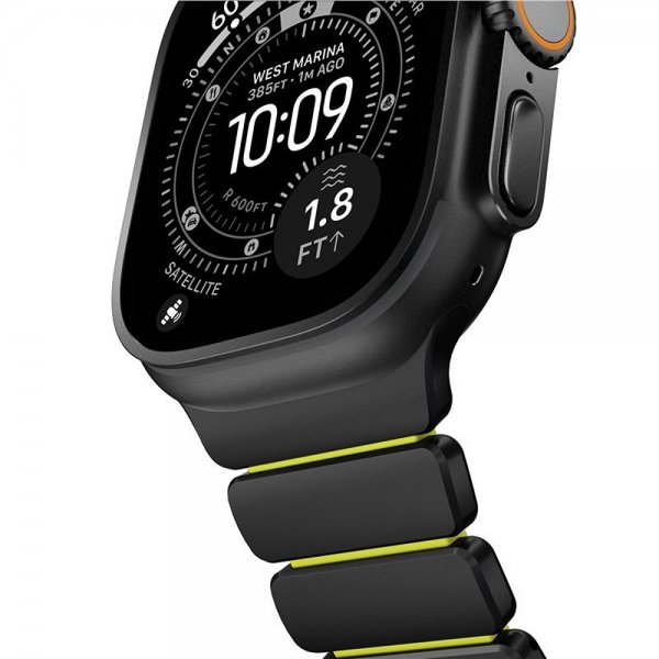 Nomad Apple Watch 44/45/46mm/Ultra 49mm Armbånd Stratos Band Svart Volt