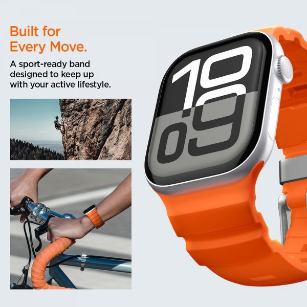Spigen Apple Watch 44/45/46mm/Ultra 49mm Armbånd WBS2 Oransje