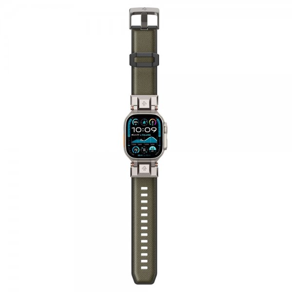 Spigen Apple Watch 44/45/46mm/Watch Ultra 49mm Armbånd DuraPro Armor Military Green