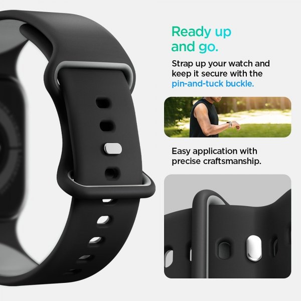 Spigen Apple Watch 44/45/46mm/Watch Ultra 49mm Armbånd Nano Pop Black Sesame