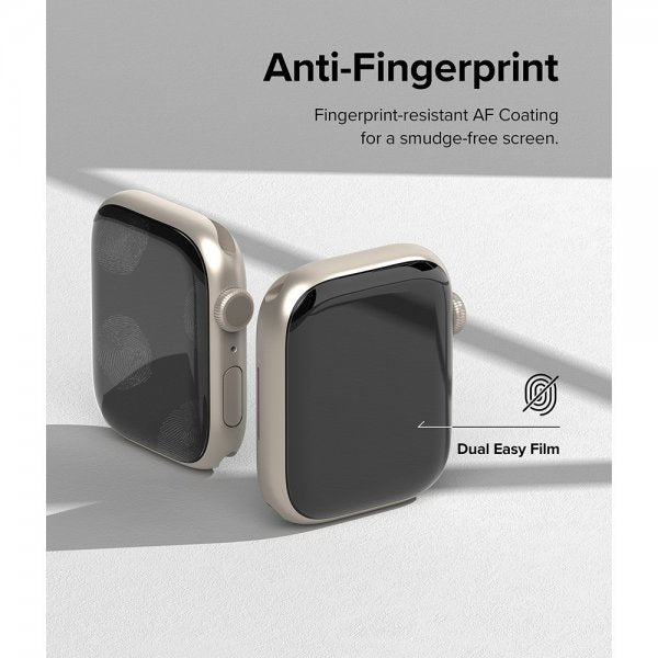 Ringke Apple Watch 44/45mm Skjermbeskytter Dual Easy Film 3-pack