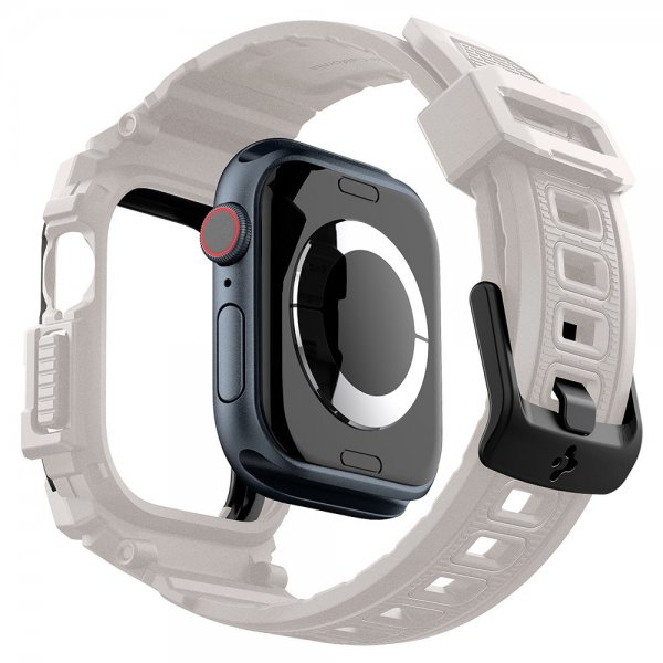 Spigen Apple Watch 46mm (Series 10/11) Armbånd og Deksel Rugged Armor Pro Dune Beige