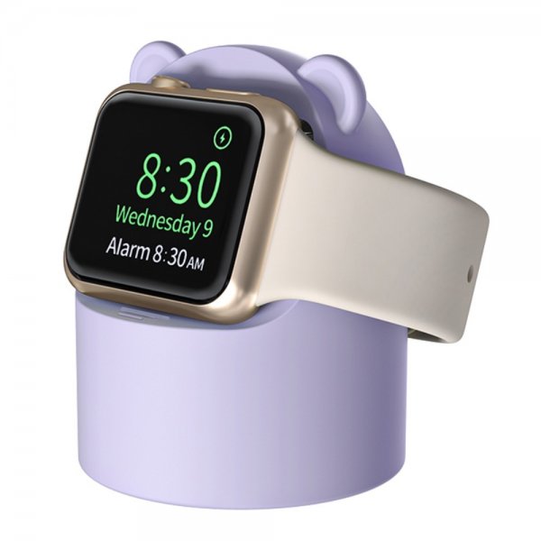 Apple Watch Holder til Lader Bjørn Lilla