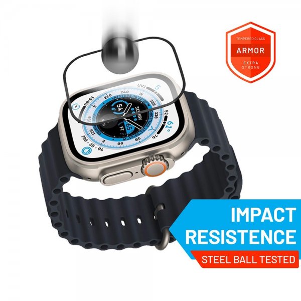 Fixed Apple Watch Ultra 1/2 49mm Skjermbeskytter Armor