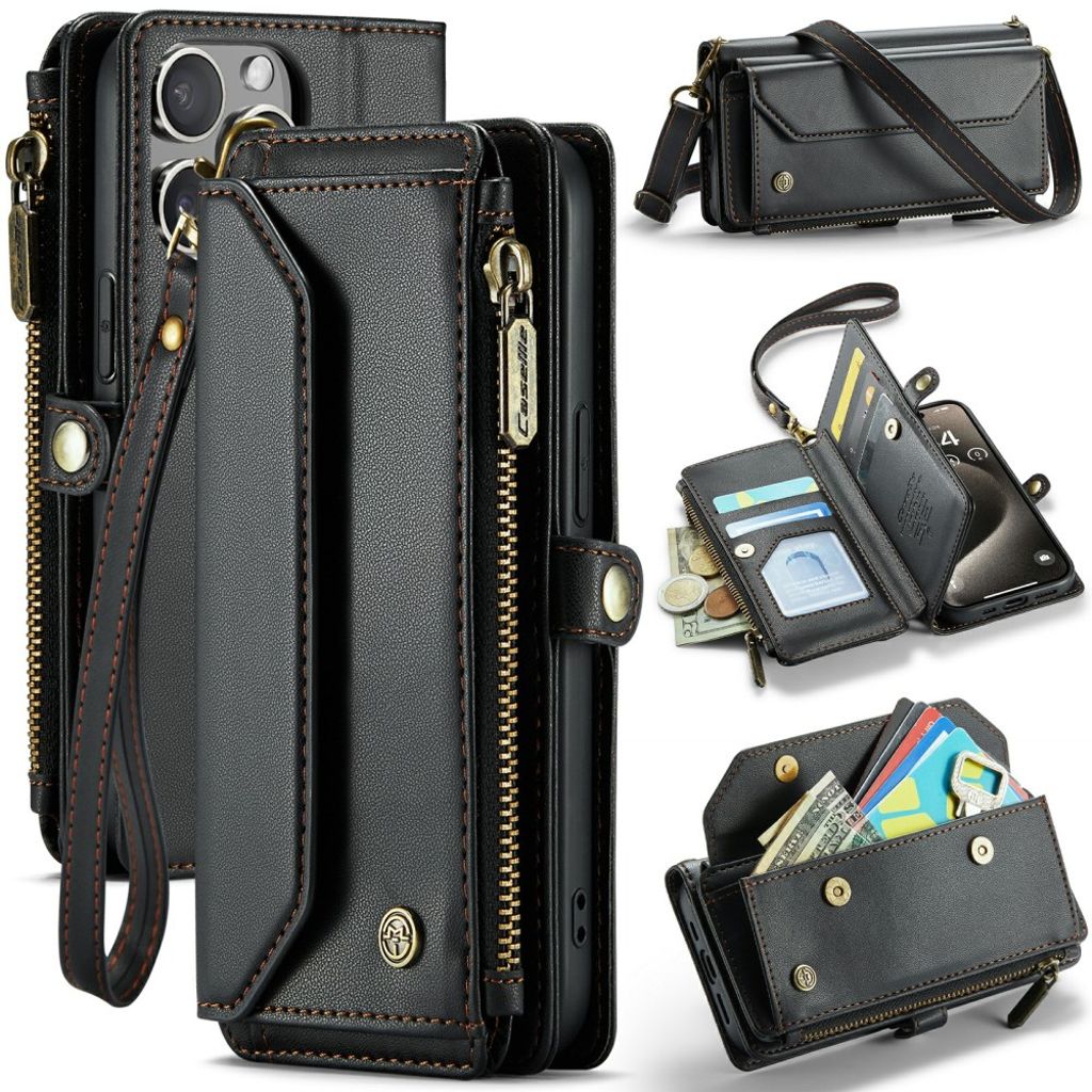CaseMe iPhone 15 Pro Etui C36 Series Svart