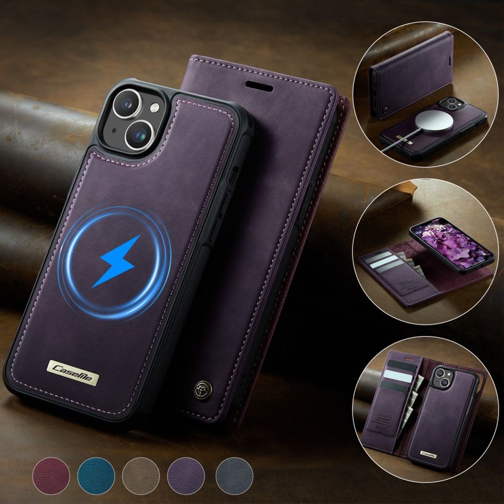 CaseMe iPhone 15 Etui C49 Series Lilla
