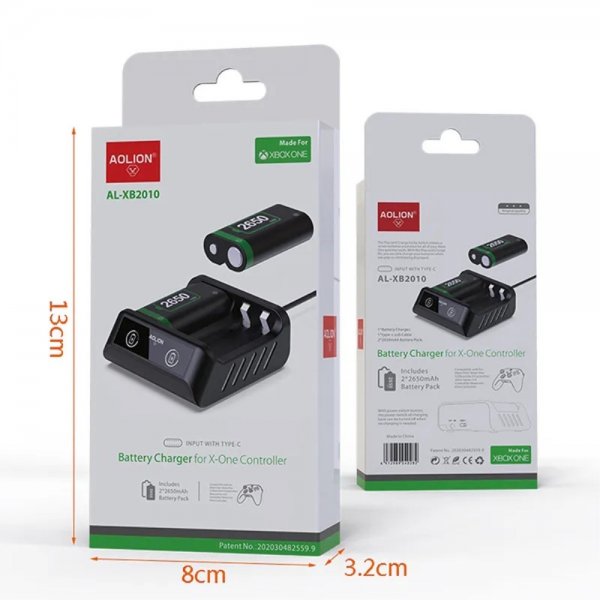 Aolion Batterilader til Xbox Series X kontroller