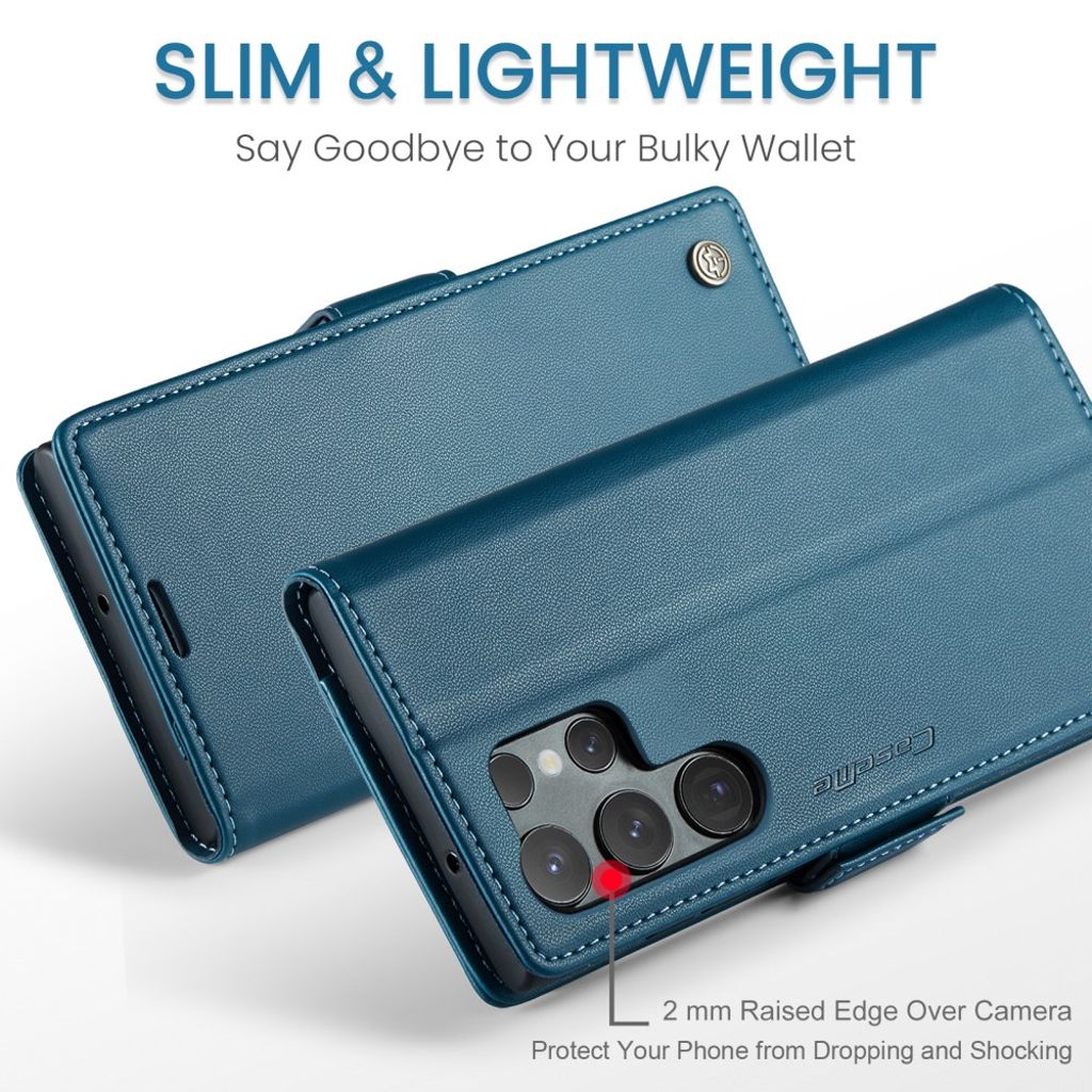 CaseMe Samsung Galaxy S24 Ultra Etui 023 Series Blå