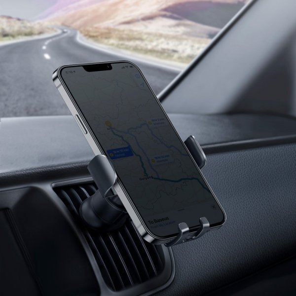 Baseus Mobilholder til bil Metal Age II Svart