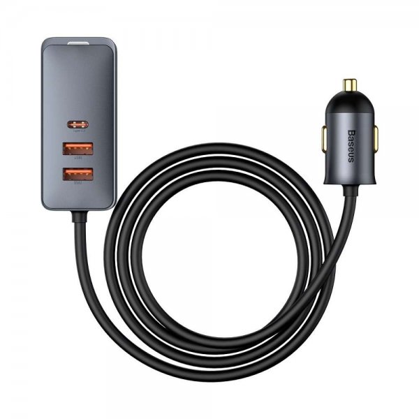 Baseus Mobillader til bil Share Together 120W 2 USB-A & 2 USB-C Svart