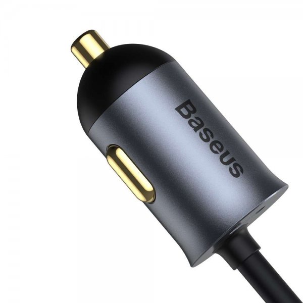 Baseus Mobillader til bil Share Together 120W 2 USB-A & 2 USB-C Svart
