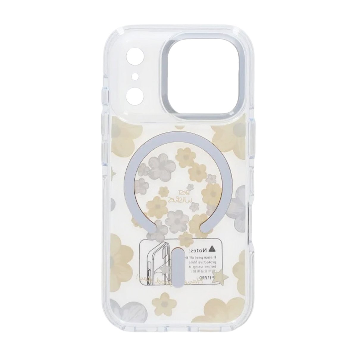 iPhone 17 Pro Deksel med blomstermønster MagSafe Gul