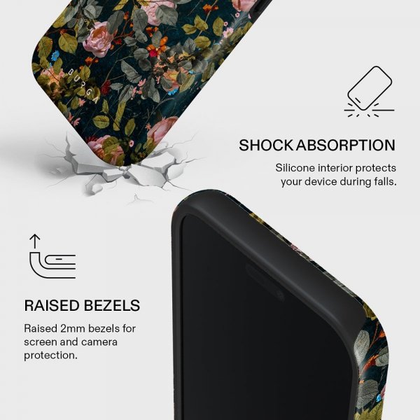 Burga iPhone 17 Pro Deksel Tough MagSafe Bloomy Garden