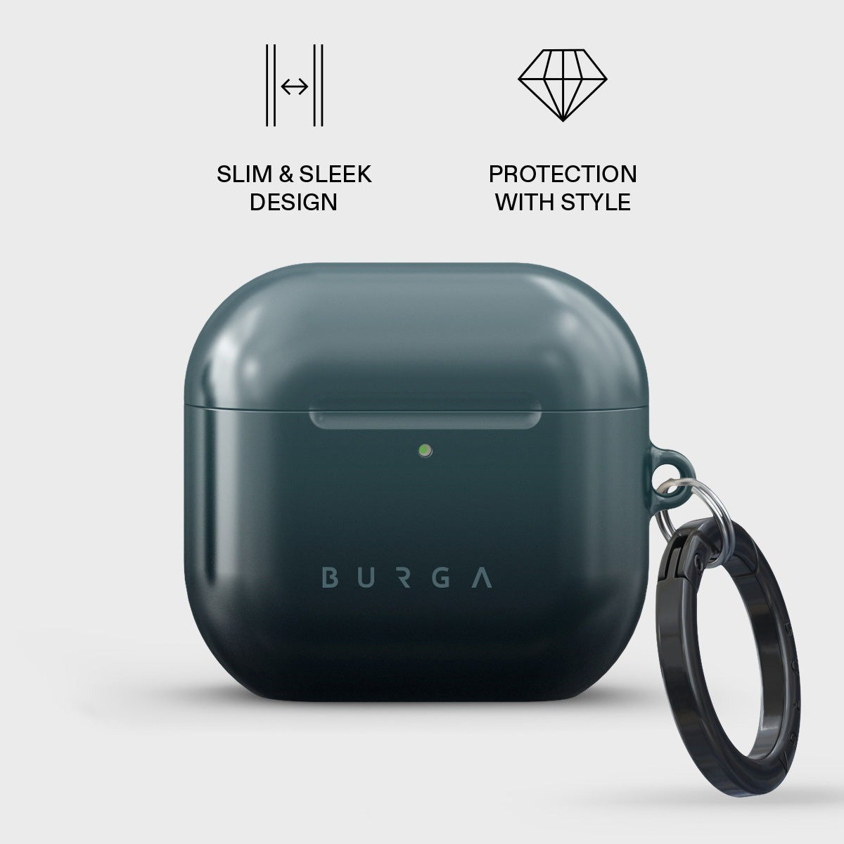 Burga AirPods 4 Deksel Design Black Hole