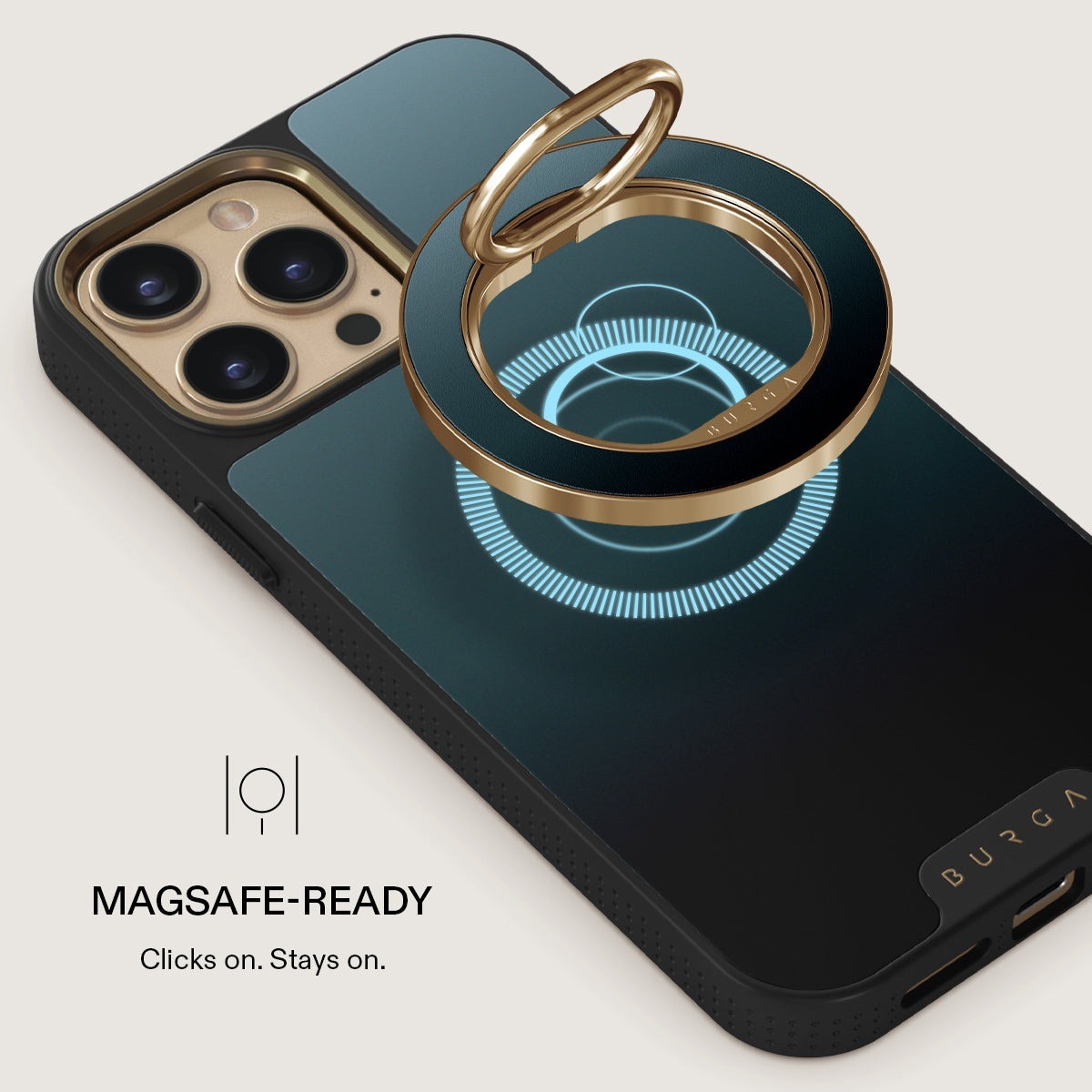 Burga Holder Mobilring MagSafe Black Hole Gull