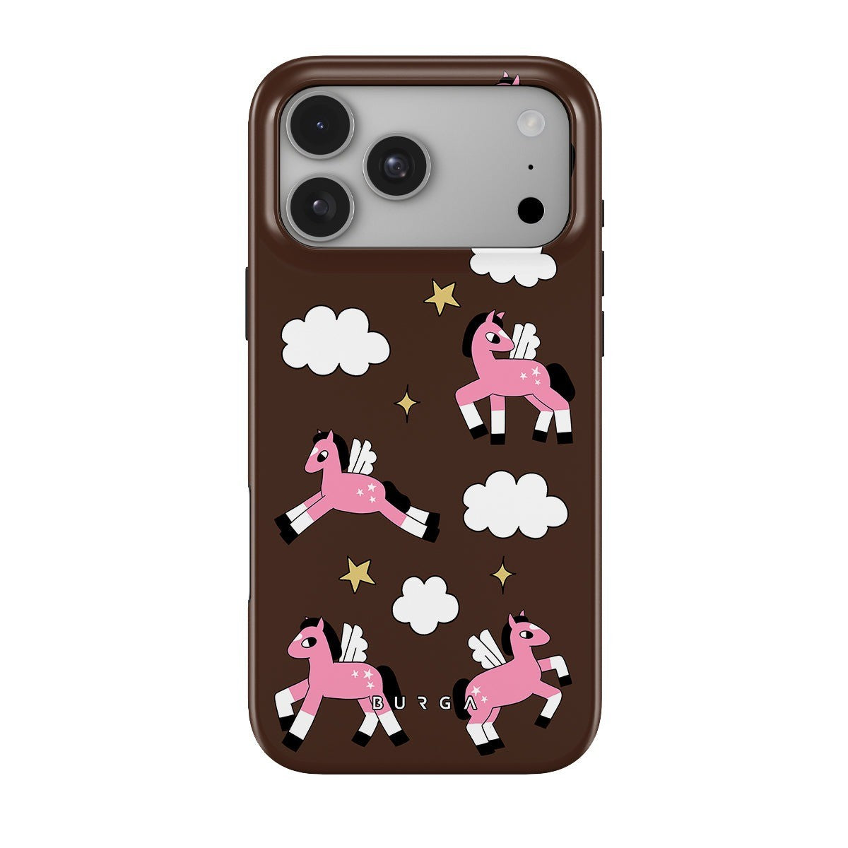 Burga iPhone 18 Pro Deksel Tough MagSafe Cloud Hopping