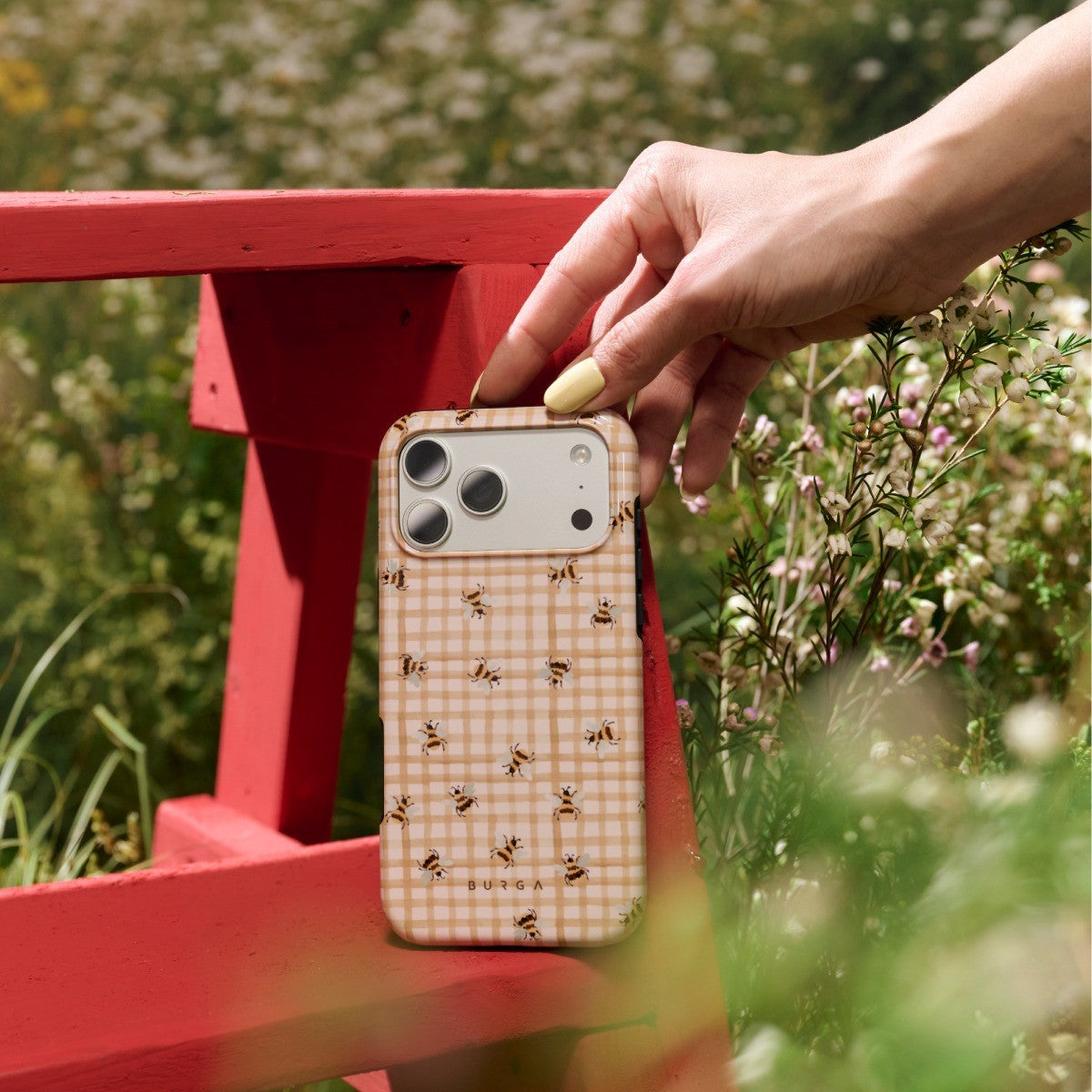 Burga iPhone 18 Pro Deksel Tough MagSafe Honeycomb