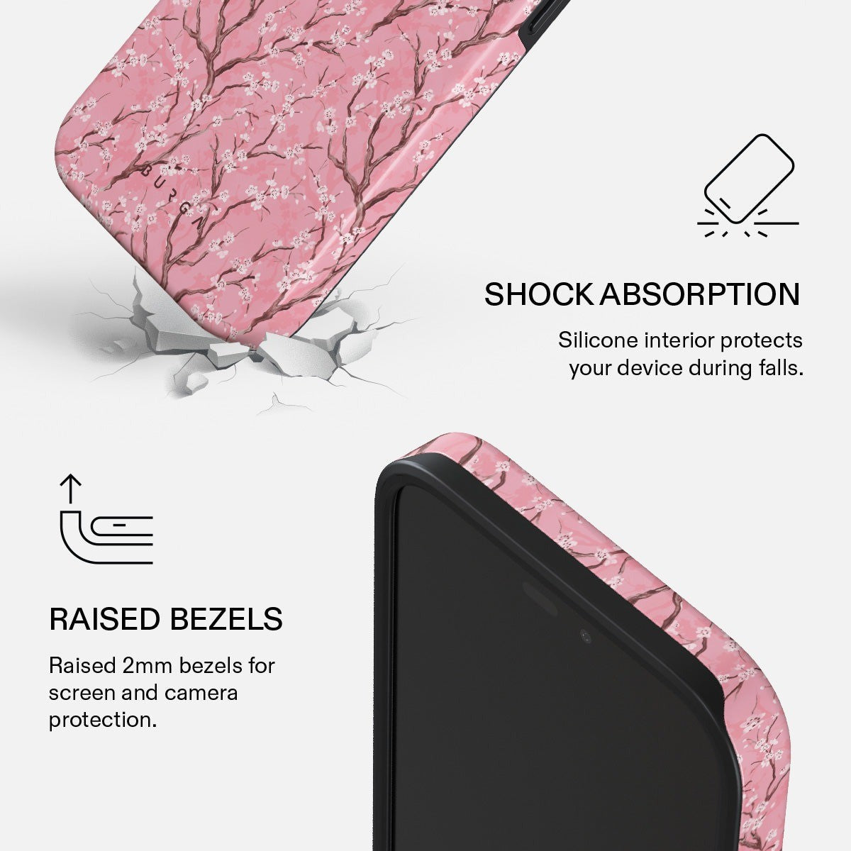 Burga iPhone 18 Pro Deksel Tough MagSafe Sakura