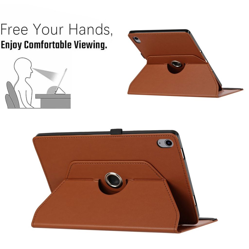 Samsung Galaxy Tab S12 Plus Etui 360 Grader Vridbar Brun