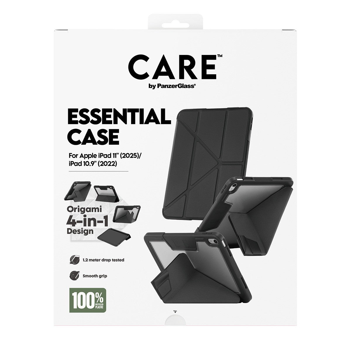 CARE by PanzerGlass iPad 10.9 (gen 10)/iPad 11 (A16) Etui Essential Case Svart