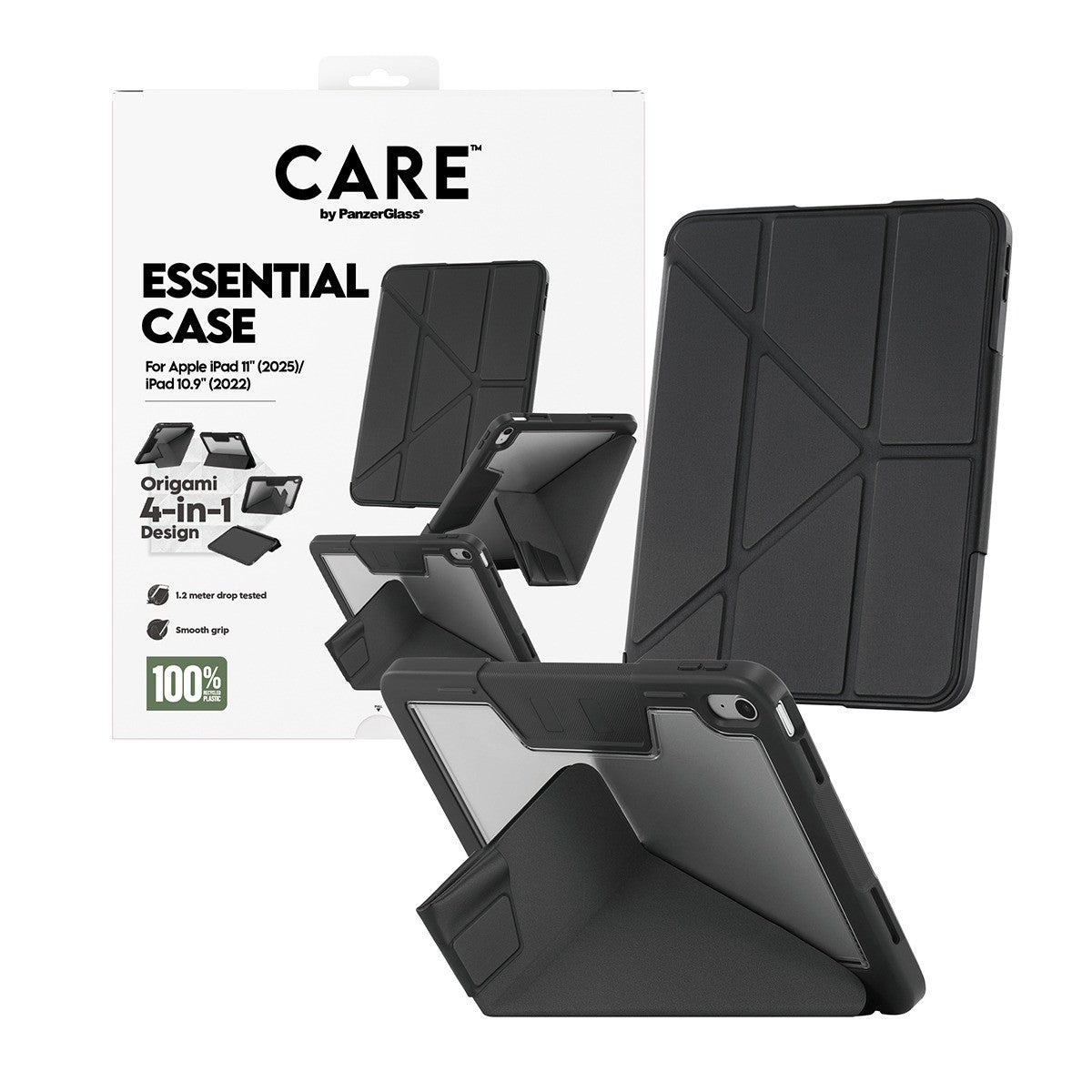 CARE by PanzerGlass iPad 10.9 (gen 10)/iPad 11 (A16) Etui Essential Case Svart