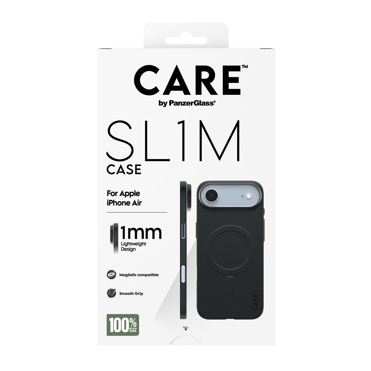 CARE by PanzerGlass iPhone Air Deksel SL1M MagSafe Svart