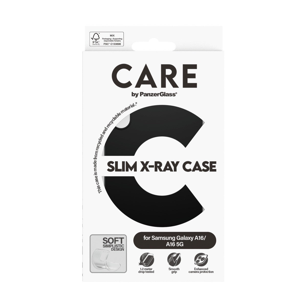 CARE by PanzerGlass Samsung Galaxy A16 Deksel Fashionable Svart