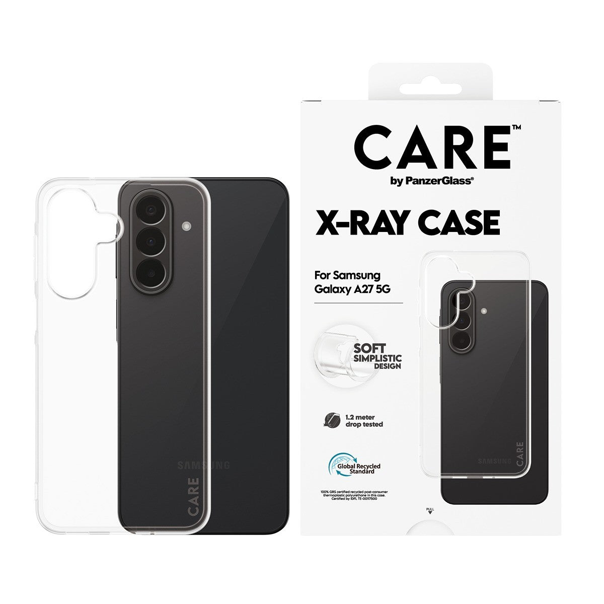 CARE by PanzerGlass Samsung Galaxy A27 Deksel X-Ray Klar