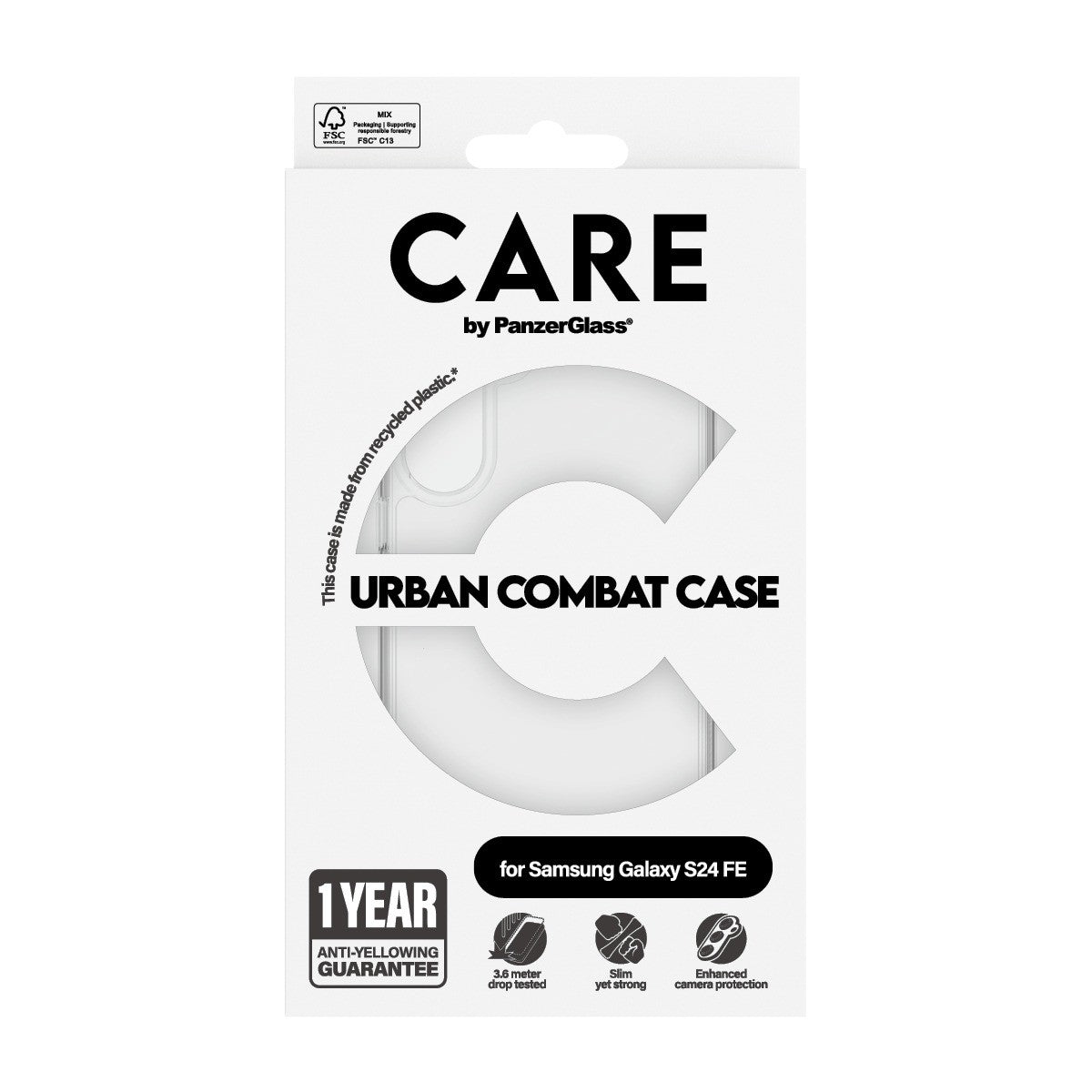CARE by PanzerGlass Samsung Galaxy S24 FE Deksel Urban Combat Klar