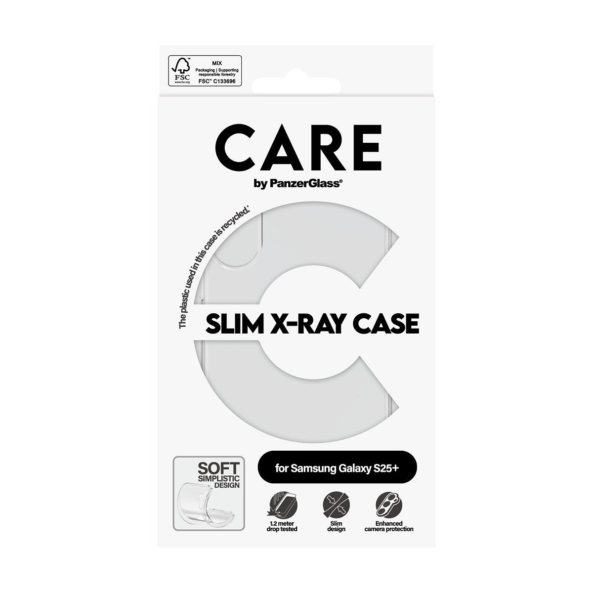 CARE by PanzerGlass Samsung Galaxy S25 Plus Deksel X-Ray Klar