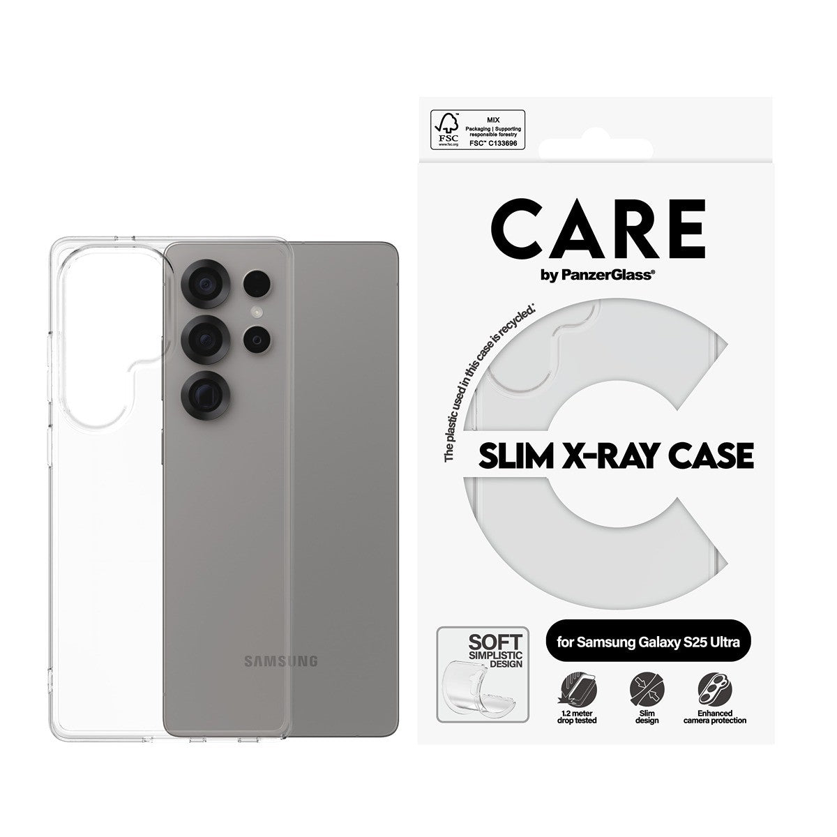 CARE by PanzerGlass Samsung Galaxy S25 Ultra Deksel X-Ray Klar