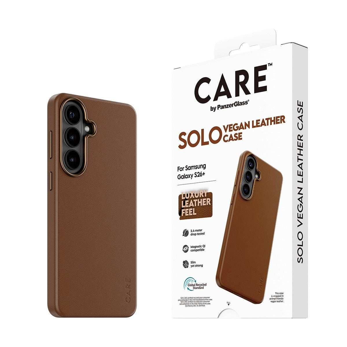 CARE by PanzerGlass Samsung Galaxy S26 Plus Deksel Solo MagSafe Brun