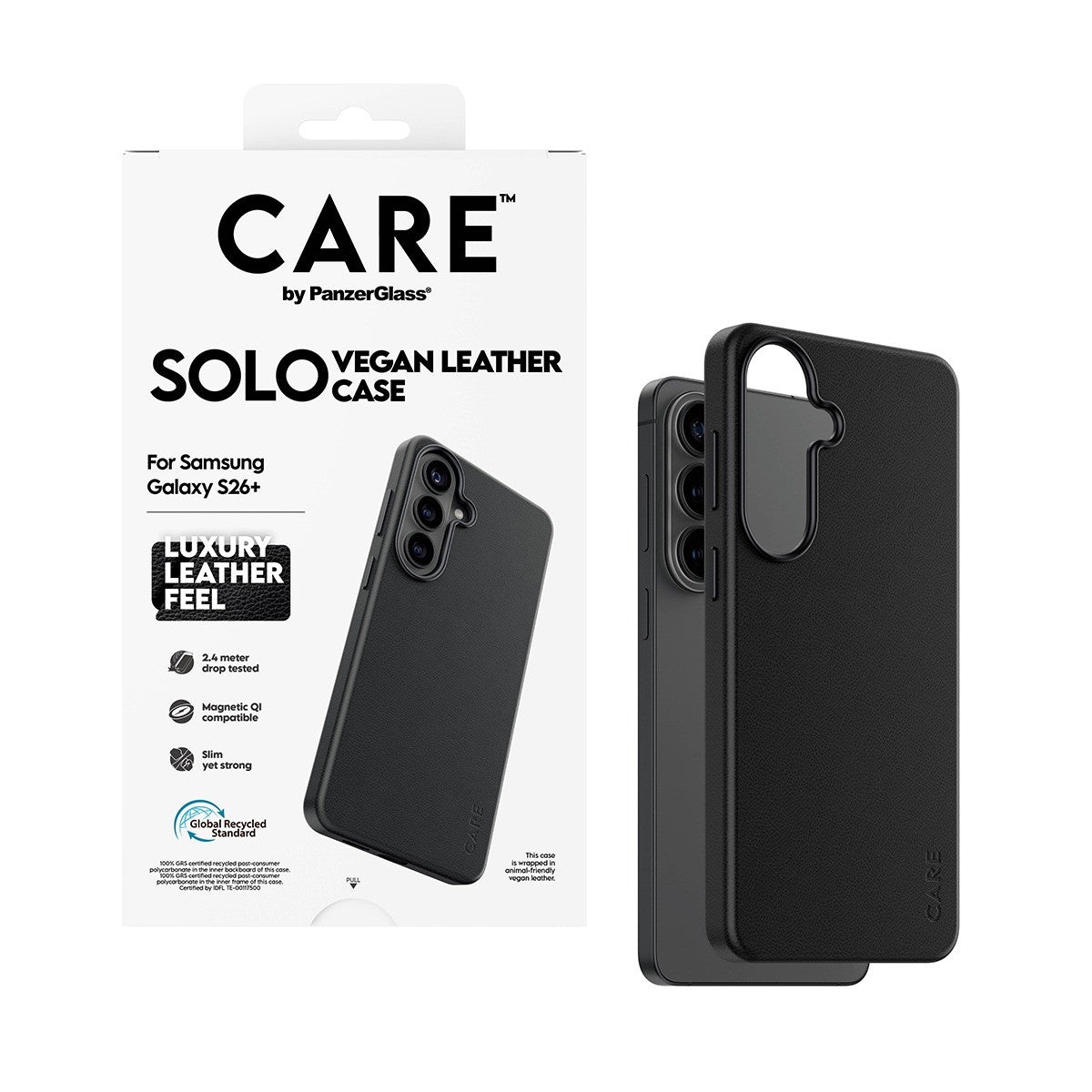 CARE by PanzerGlass Samsung Galaxy S26 Plus Deksel Solo MagSafe Svart