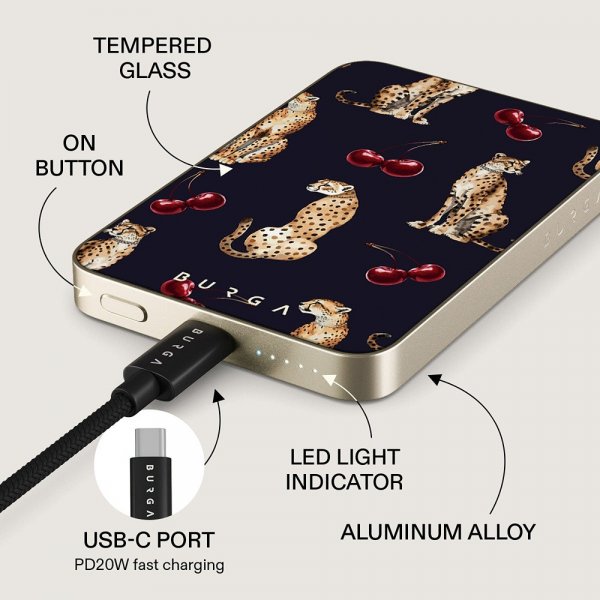 Burga Powerbank MagSafe 5000 mAh Cougar Gull