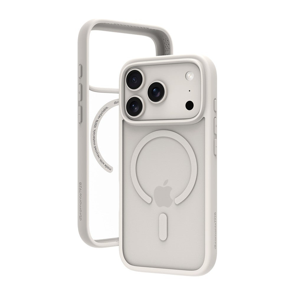 dbramante1928 iPhone 17 Pro/iPhone 18 Pro Deksel Grenen MagSafe Hvit