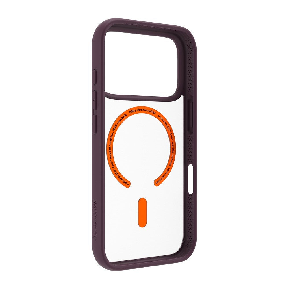 dbramante1928 iPhone 17 Pro/iPhone 18 Pro Deksel Grenen Ultra MagSafe Burgundy