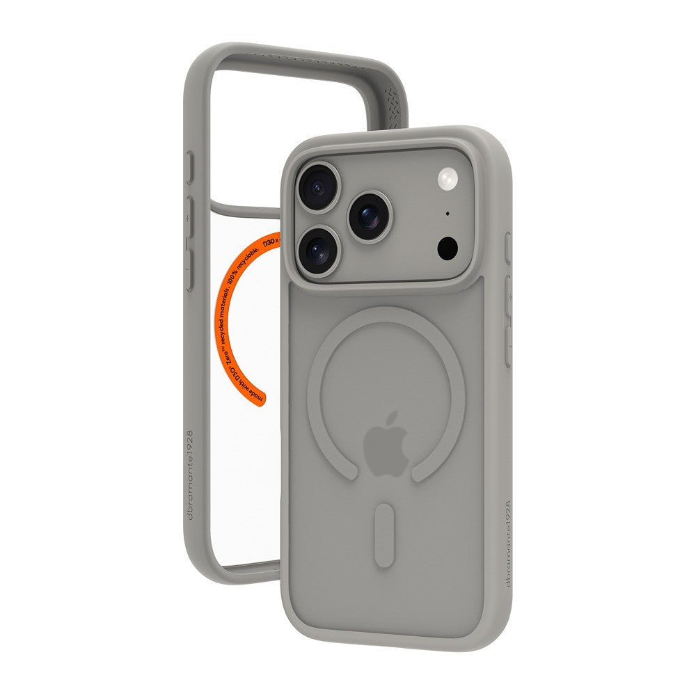 dbramante1928 iPhone 17 Pro/iPhone 18 Pro Deksel Grenen Ultra MagSafe River Stone