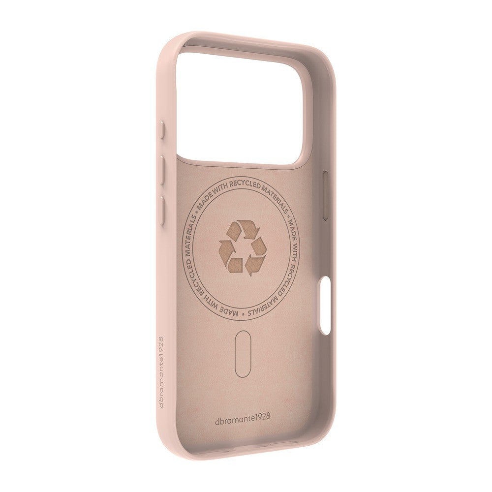 dbramante1928 iPhone 17 Pro/iPhone 18 Pro Deksel Roskilde MagSafe Kick ICON Pink Sand