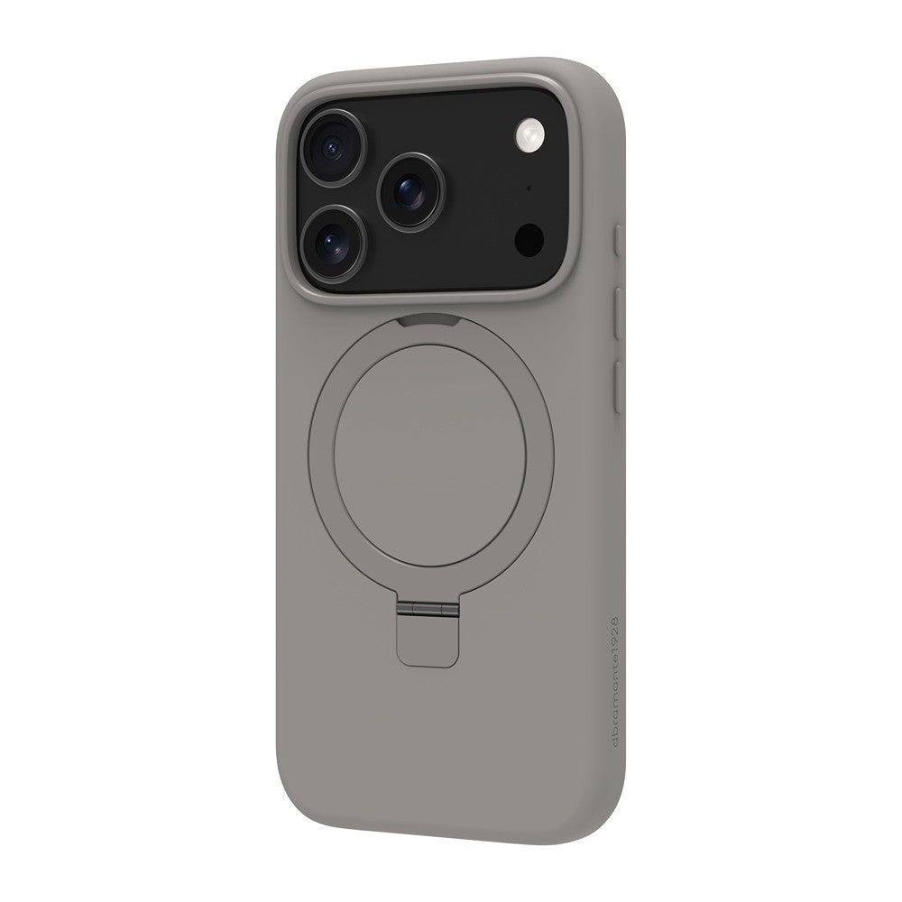 dbramante1928 iPhone 17 Pro/iPhone 18 Pro Deksel Roskilde MagSafe Kick ICON River Stone