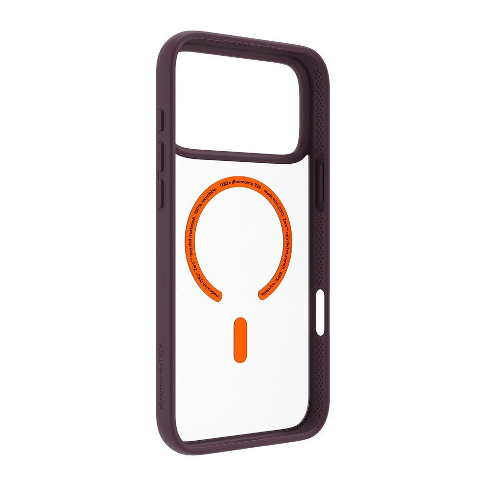 dbramante1928 iPhone 17 Pro Max/iPhone 18 Pro Max Deksel Grenen Ultra MagSafe Burgundy