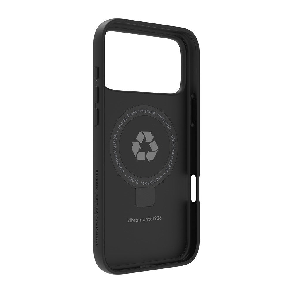 dbramante1928 iPhone 17 Pro Max/iPhone 18 Pro Max Deksel Iceland Ultra MagSafe Kick D3O Svart