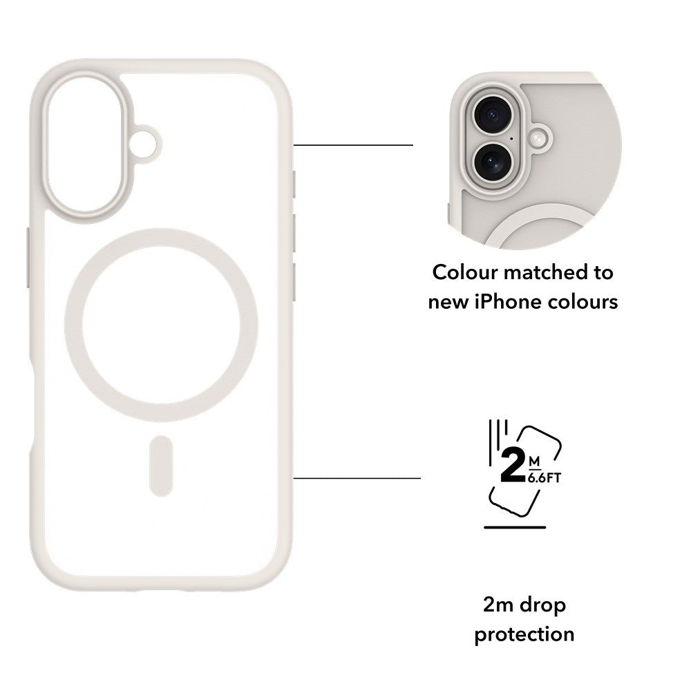 dbramante1928 iPhone 17 Deksel Grenen MagSafe Hvit
