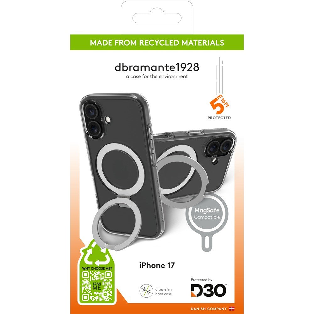 dbramante1928 iPhone 17 Deksel Iceland Ultra MagSafe Kick Klar