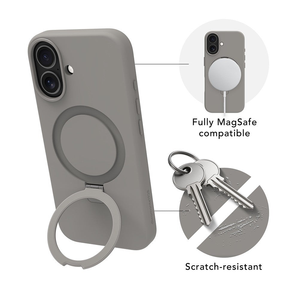 dbramante1928 iPhone 17 Deksel Roskilde MagSafe Kick ICON River Stone